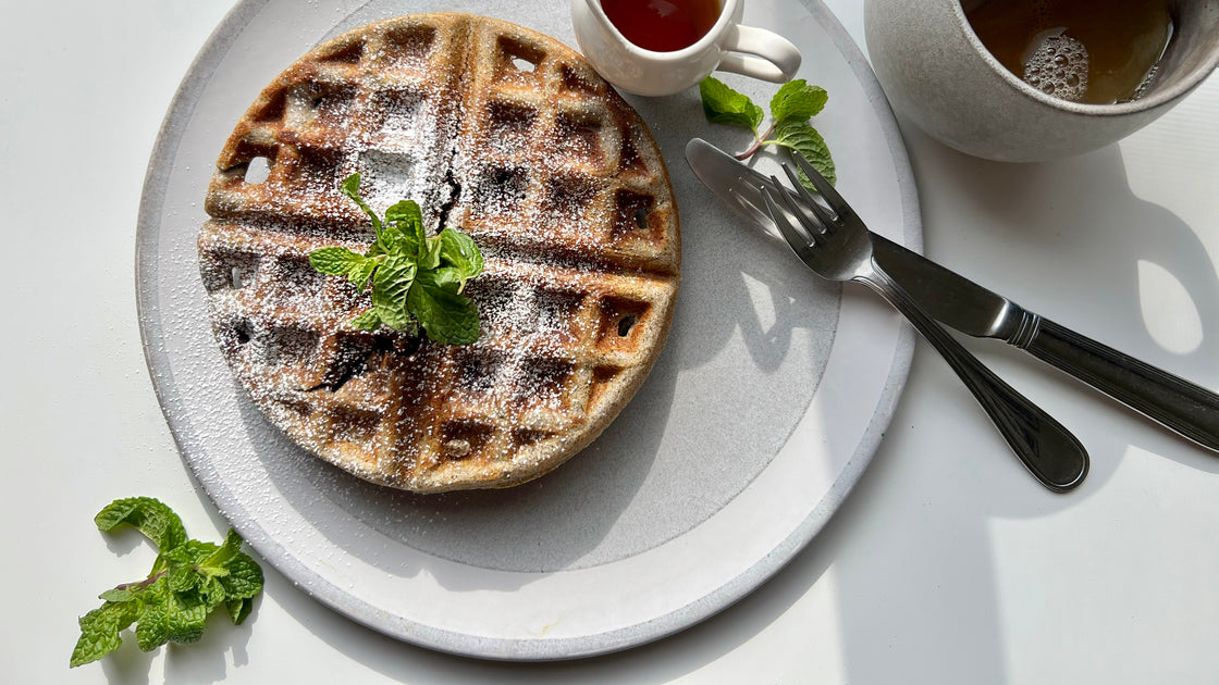Blueberry & Rosemary Buckwheat Waffles BrocElite